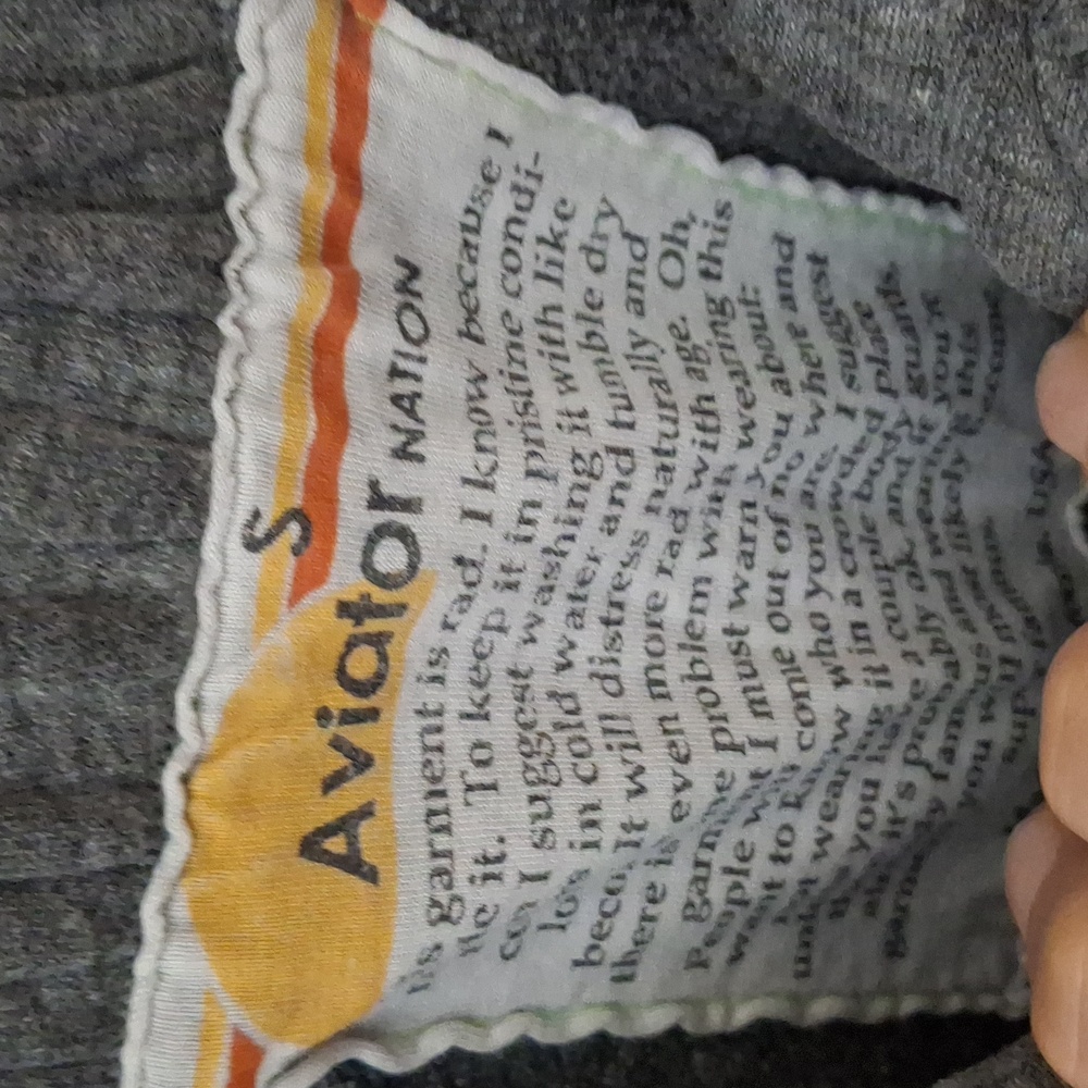 Aviator Nation Gray Joggers with Black Accents_1 - Picture 3 of 9